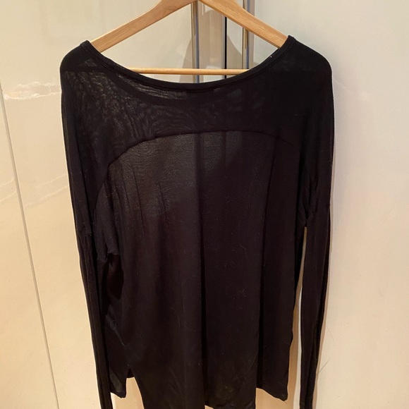 Black Long Sleeved Top from Wilfred Free (Aritzia), size SMALL. - Picture 1 of 5